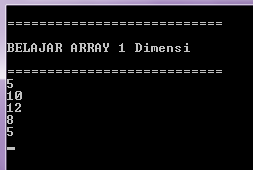 ARRAY DALAM C++
